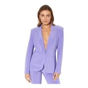 Norma Kamali Lila Klassisk Blazer Purple, Dam