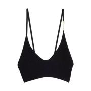 Jacquemus Svart V-ringad Topp Black, Dam