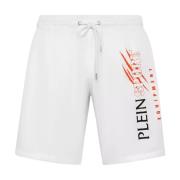 Plein Sport Vita Badshorts Scratch Modell White, Herr