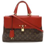 Louis Vuitton Vintage Pre-owned Canvas handvskor Red, Dam