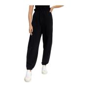 Agolde Svarta Oversized Sweatpants Black, Dam