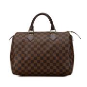 Louis Vuitton Vintage Pre-owned Canvas handvskor Brown, Dam