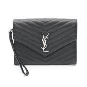 Yves Saint Laurent Vintage Pre-owned Laeder axelremsvskor Black, Dam