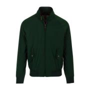 Baracuta Grön Harrington-jacka med Fraser Tartan-foder Green, Herr