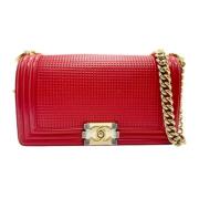 Chanel Vintage Pre-owned Laeder axelremsvskor Red, Dam