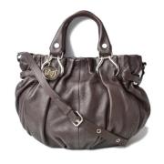 Celine Vintage Pre-owned Laeder handvskor Brown, Dam