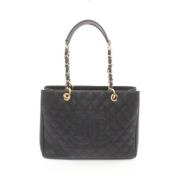 Chanel Vintage Pre-owned Tyg chanel-vskor Black, Dam