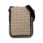 Fendi Vintage Pre-owned Canvas crossbodyvskor Brown, Dam