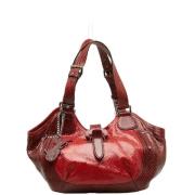 Celine Vintage Pre-owned Laeder handvskor Red, Dam