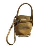 Celine Vintage Pre-owned Mocka handvskor Beige, Dam