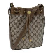 Gucci Vintage Pre-owned Laeder gucci-vskor Beige, Dam