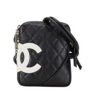 Chanel Vintage Pre-owned Laeder crossbodyvskor Black, Dam