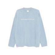 Emporio Armani Stiliga Sweaters Kollektion Blue, Herr