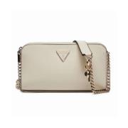 Guess Daryna Status Crossbody Väska Beige, Dam