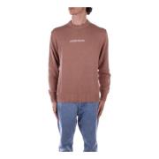 Guess Logo Front Sweater Brown, Herr