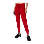 Marc Jacobs Röda Sweatpants Dragsko Midja Bomull Red, Dam