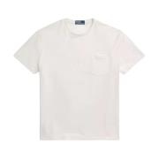 Ralph Lauren Bomull T-shirt med ficka White, Herr