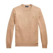 Ralph Lauren Ulltröja med logotyp Slim Fit Brown, Herr