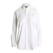 Ralph Lauren Bomullsskjorta Stretch Slim Fit White, Dam