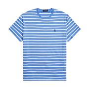 Ralph Lauren Blårandig Classic Fit t-shirt Blue, Herr