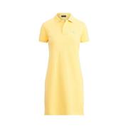 Ralph Lauren Bomull Polo Klänning - Gul Yellow, Dam