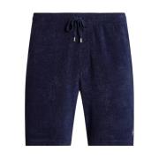 Ralph Lauren Terry Shorts med logotyp Blue, Herr