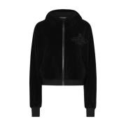 Dolce & Gabbana Stilren Sweatshirt med Unik Design Black, Dam