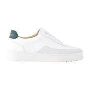 Filling Pieces Vita Läder Sneakers Klassisk Snörning Stilfull White, H...