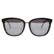 Gucci Vintage Pre-owned Plast solglasgon Brown, Dam