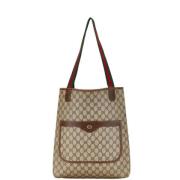 Gucci Vintage Pre-owned Canvas totevskor Beige, Dam