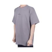 Stone Island Faded Logo T-shirt i Dove Grey Gray, Herr