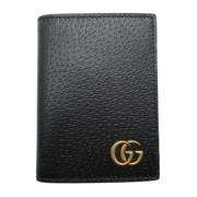 Gucci Vintage Pre-owned Laeder plnbcker Black, Herr