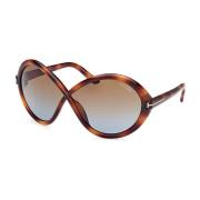 Tom Ford Stiliga Svarta Solglasögon Brown, Unisex