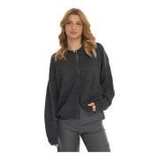 Liu Jo Stilren Stickad Cardigan Sweater Gray, Dam