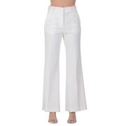 Emma&Gaia Wide Trousers White, Dam