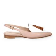 Sangiorgio Elegant platta ballerinaskor Beige, Dam