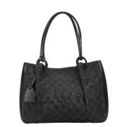 Gucci Vintage Pre-owned Canvas totevskor Black, Dam