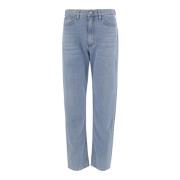 Partow Indigo Denim Straight Leg Jeans Blue, Dam