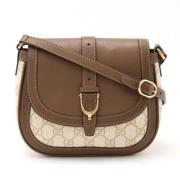 Gucci Vintage Pre-owned Canvas crossbodyvskor Beige, Dam