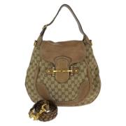 Gucci Vintage Pre-owned Canvas handvskor Beige, Dam