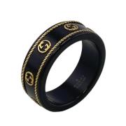 Gucci Vintage Pre-owned Guld ringar Black, Dam