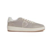 Philippe Model Beige Läder Sneakers Höja Kollektion Beige, Herr