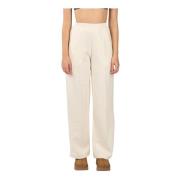 Hinnominate Joggers med ribbade muddar White, Dam