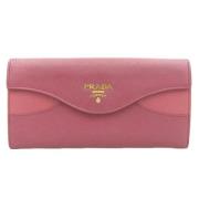 Prada Vintage Pre-owned Laeder plnbcker Pink, Dam