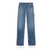 Blumarine Cargo Jeans för snygga outfits Blue, Dam