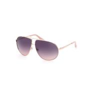 Guess Solglasögon i metall Pink, Unisex