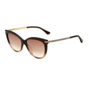 Jimmy Choo Brun Acetat Solglasögon för Kvinnor Brown, Dam