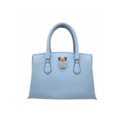 Michael Kors Guld Logo Toteväska Ruby Blue, Dam