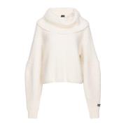 PINKO Stilfull Stickad Klädkollektion White, Dam