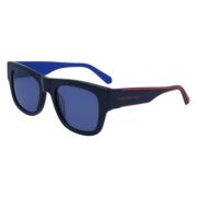 Calvin Klein Jeans Blå acetat unisex solglasögon Ckj22637S-400 Blue, U...